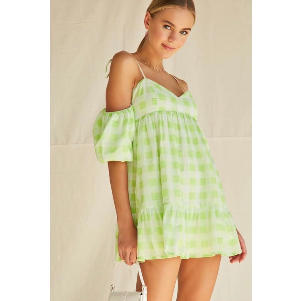 Buffalo Plaid Gingham Dress NWOT